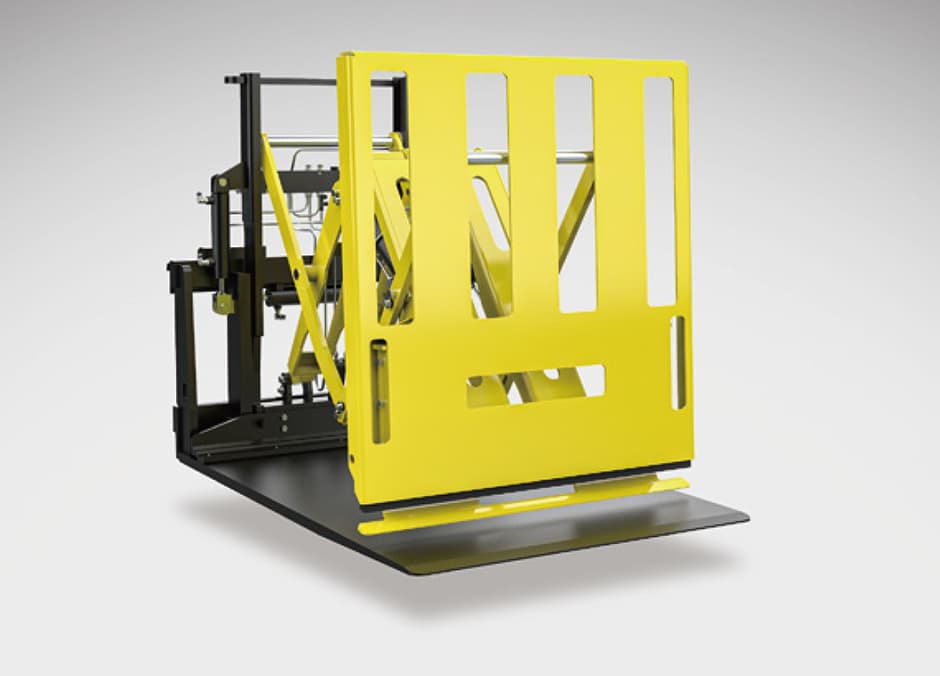 Forklift push-pull attachment for slip sheets