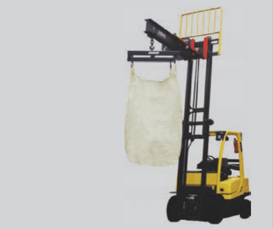Over-fork crane jib