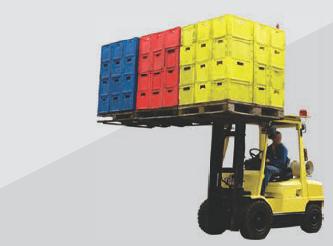 Triple pallet handler