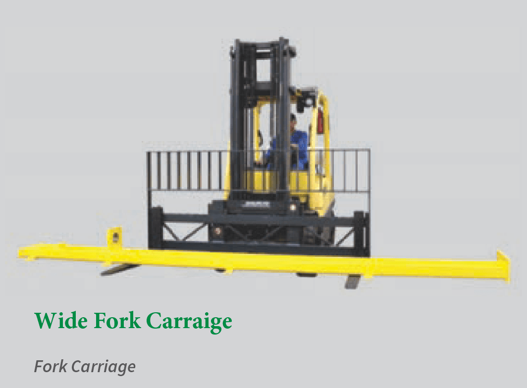 Wide fork carriage