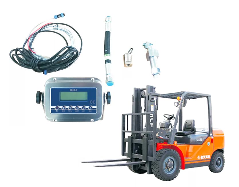 Forklift weighing system